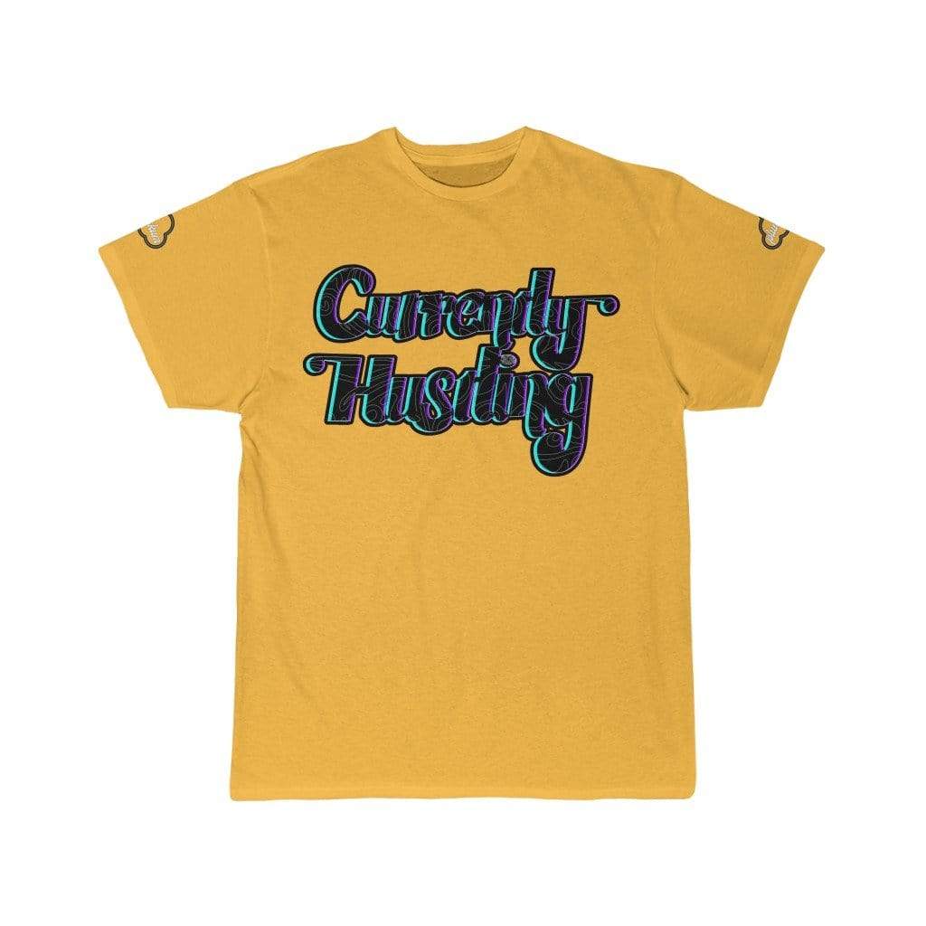 Printify T-Shirt Gold / S Right Now Hustle | Hand Lettering Artwork Tee by Plumskum