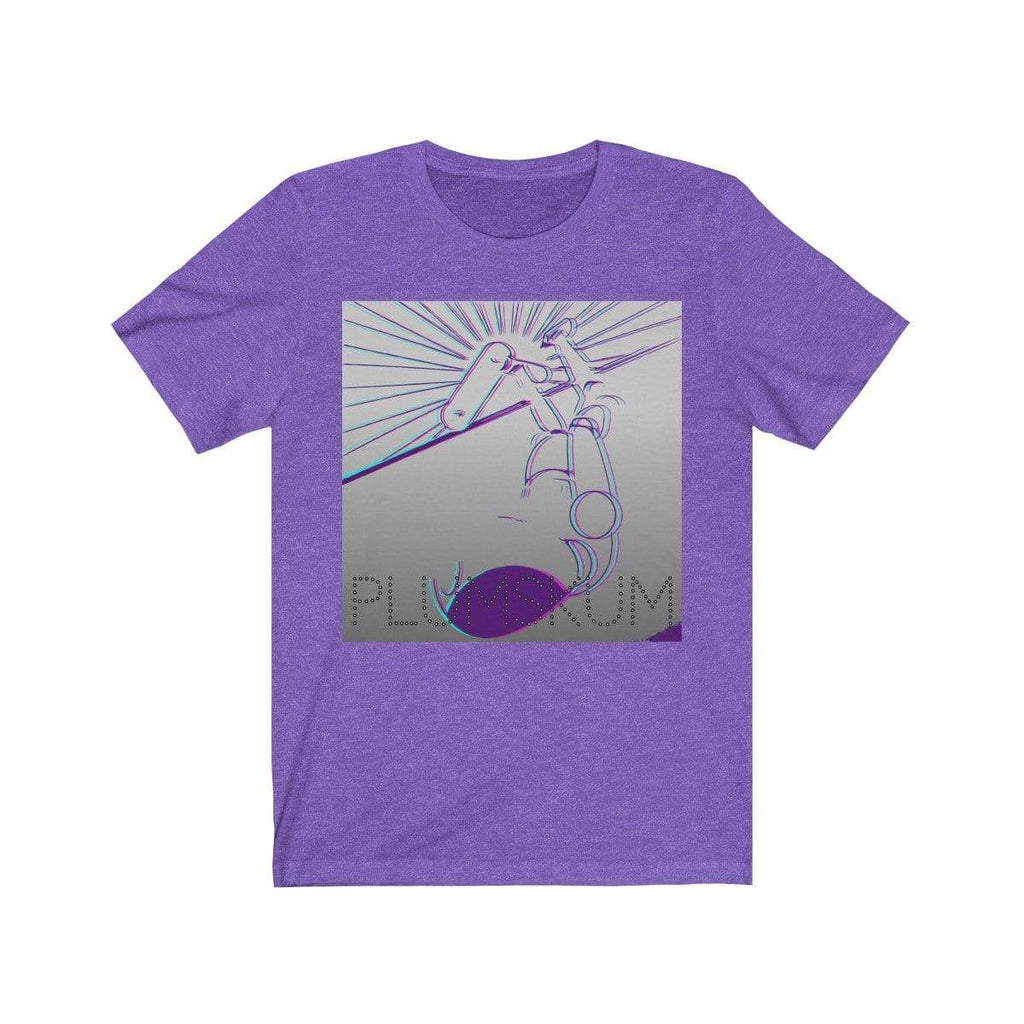 Printify T-Shirt Heather Team Purple / L Plumskum Glitchy Skate T-Shirt