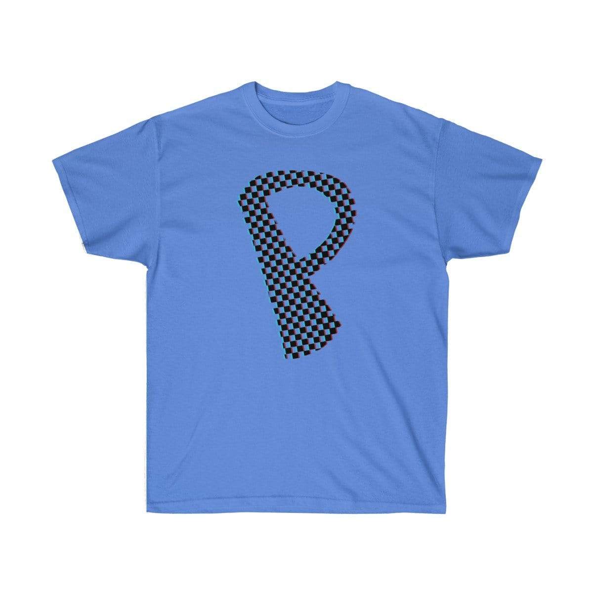 Printify T-Shirt Iris / S Dark Checkered, Glitchy, Capital P T-Shirt