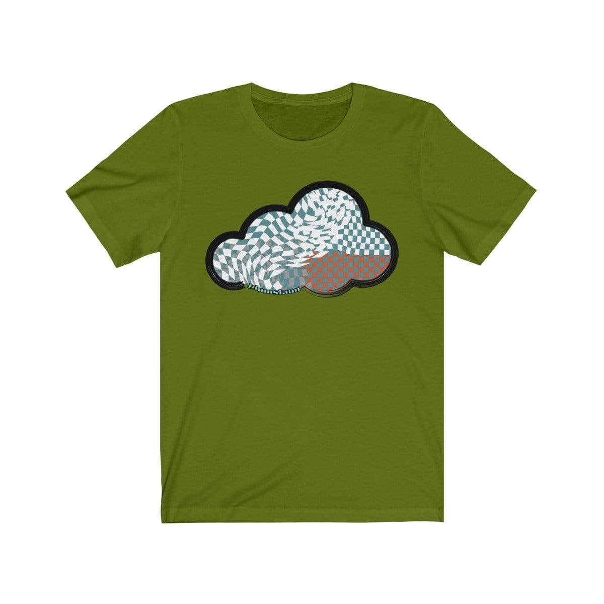 Printify T-Shirt Leaf / M Checker Art Clouds T-Shirt