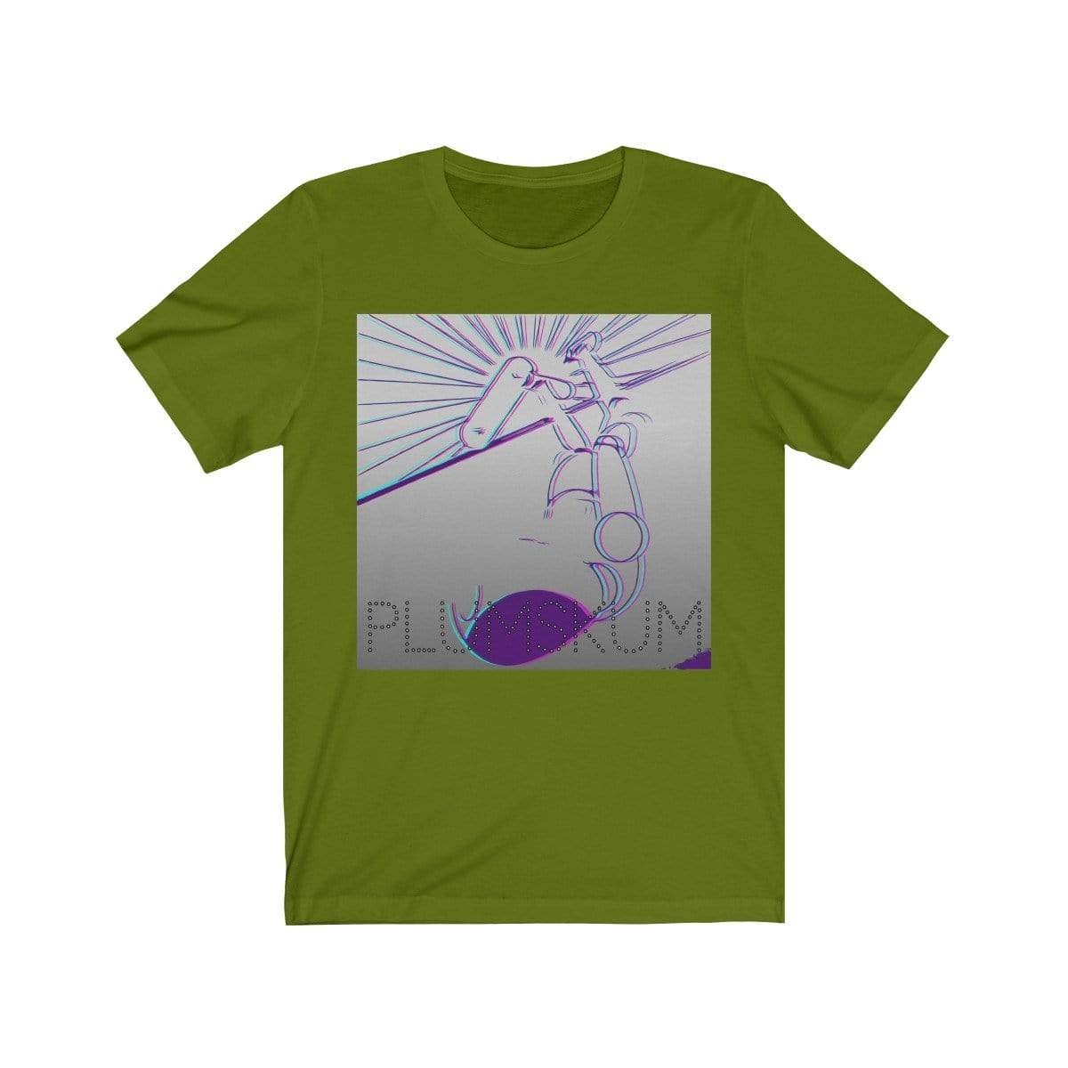 Printify T-Shirt Leaf / XS Plumskum Glitchy Skate T-Shirt