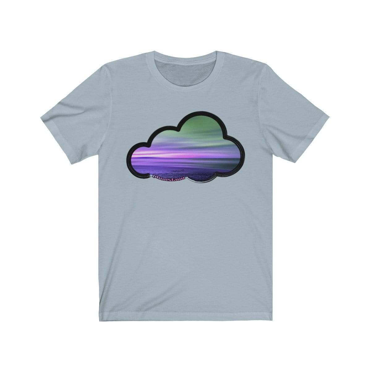 Printify T-Shirt Light Blue / M Beaches Art Clouds Tee