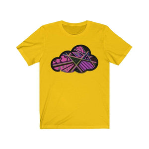 Printify T-Shirt Maize Yellow / M Abstract Art Clouds Tee