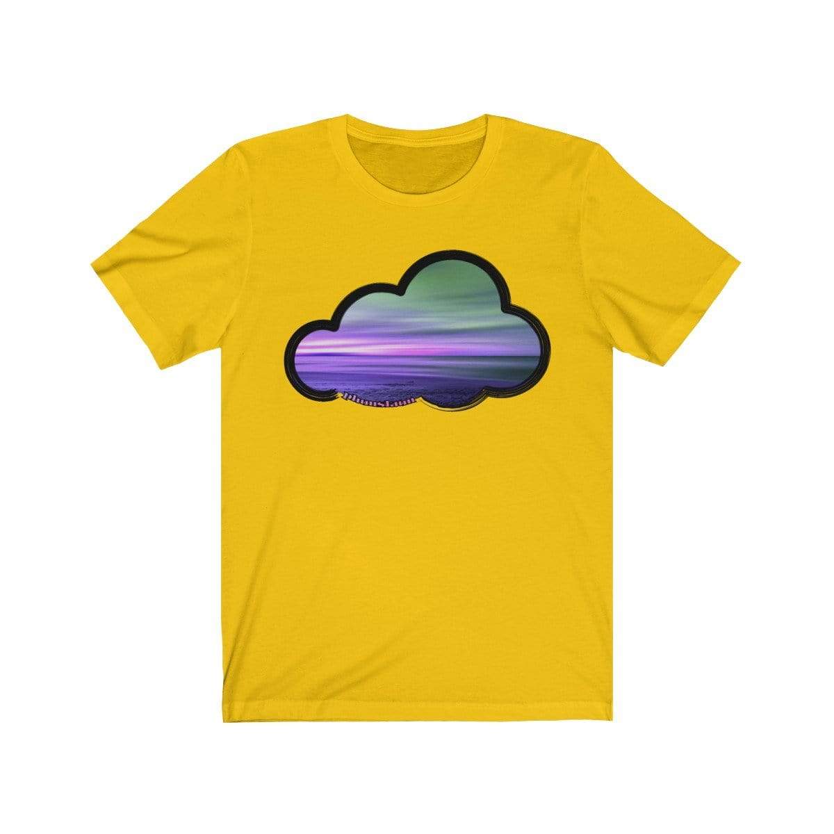 Printify T-Shirt Maize Yellow / M Beaches Art Clouds Tee