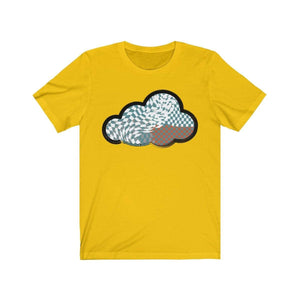 Printify T-Shirt Maize Yellow / M Checker Art Clouds T-Shirt