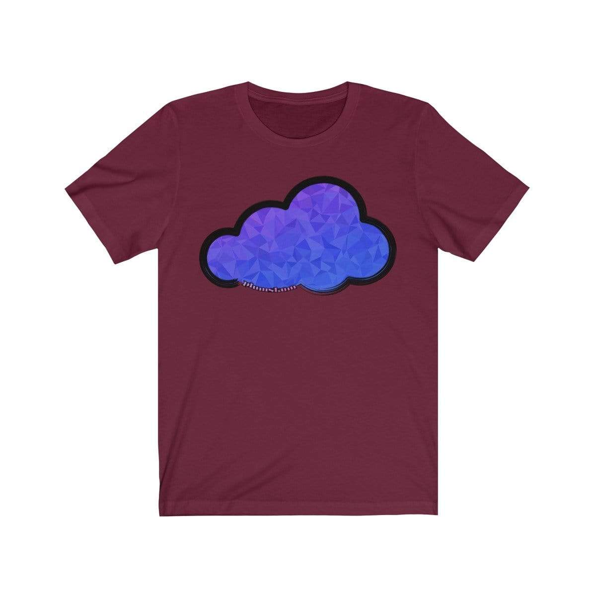 Printify T-Shirt Maroon / M Plumskum Art Clouds Tee