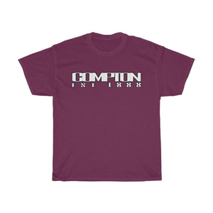Printify T-Shirt Maroon / S Compton Established 1888 T-Shirt