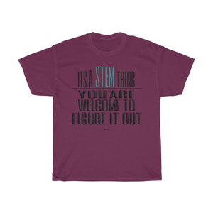 Printify T-Shirt Maroon / S Figure Out STEM T-Shirt
