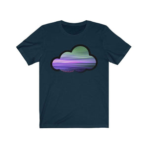 Printify T-Shirt Navy / M Beaches Art Clouds Tee