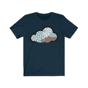 Printify T-Shirt Navy / M Checker Art Clouds T-Shirt