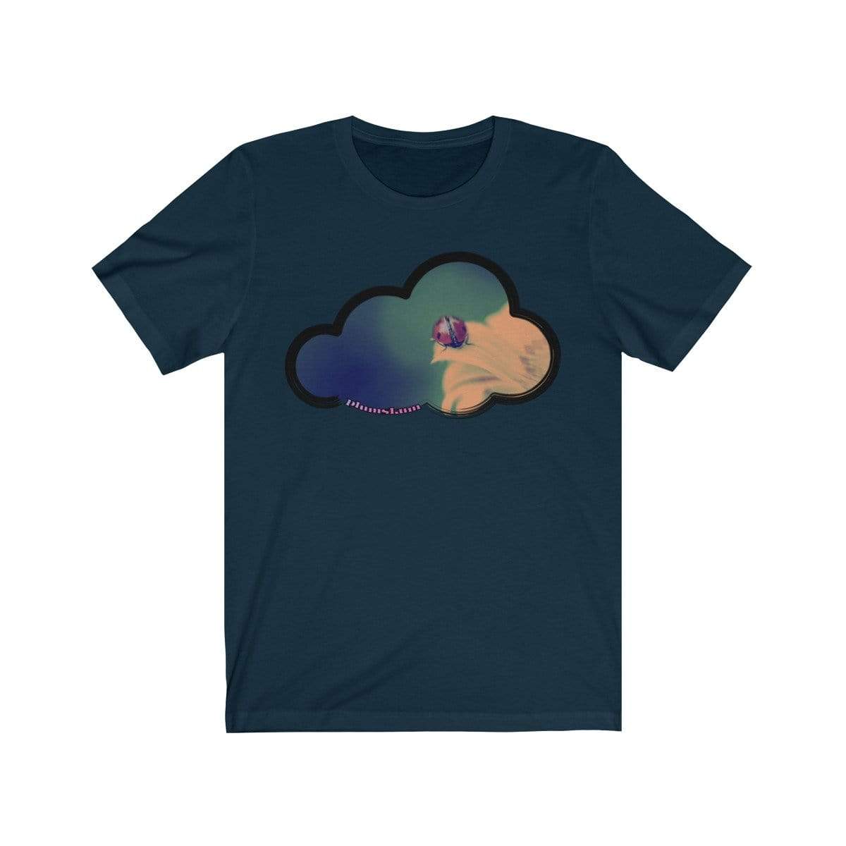 Printify T-Shirt Navy / M Ladybug Art Clouds Tee