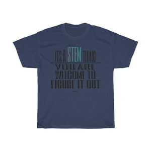 Printify T-Shirt Navy / S Figure Out STEM T-Shirt