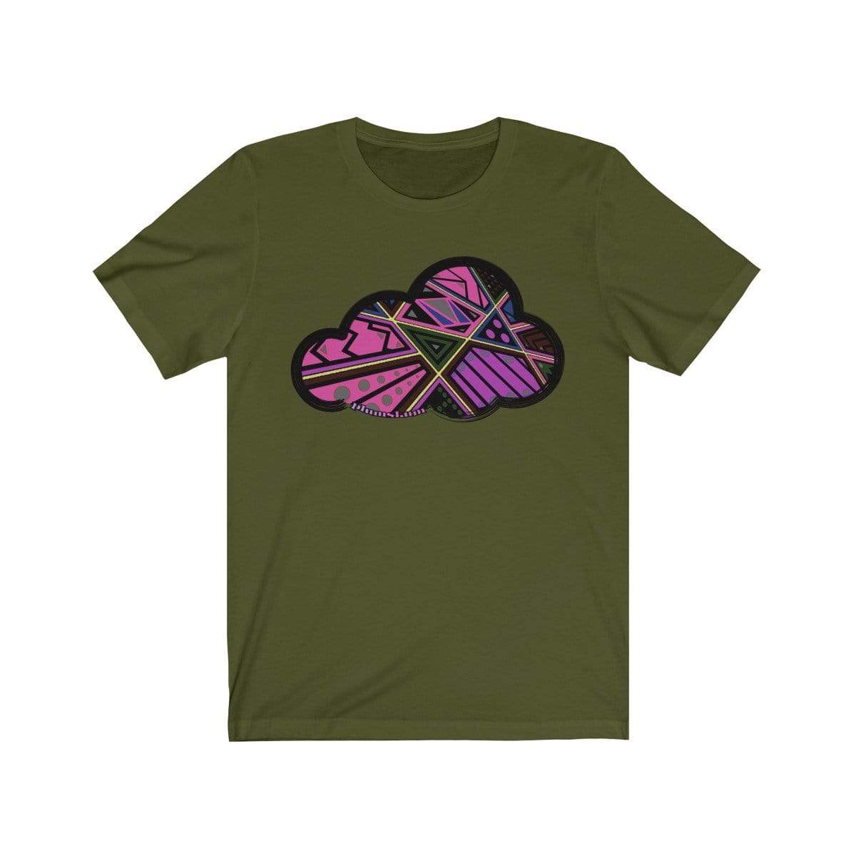 Printify T-Shirt Olive / M Abstract Art Clouds Tee