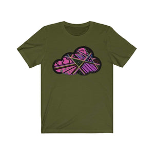 Printify T-Shirt Olive / M Abstract Art Clouds Tee