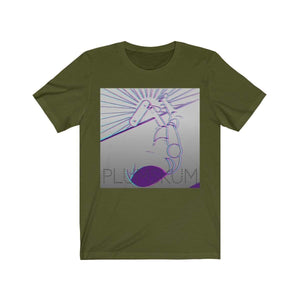 Printify T-Shirt Olive / XS Plumskum Glitchy Skate T-Shirt