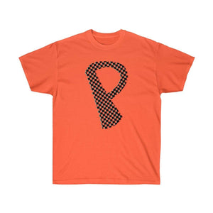 Printify T-Shirt Orange / S Dark Checkered, Glitchy, Capital P T-Shirt