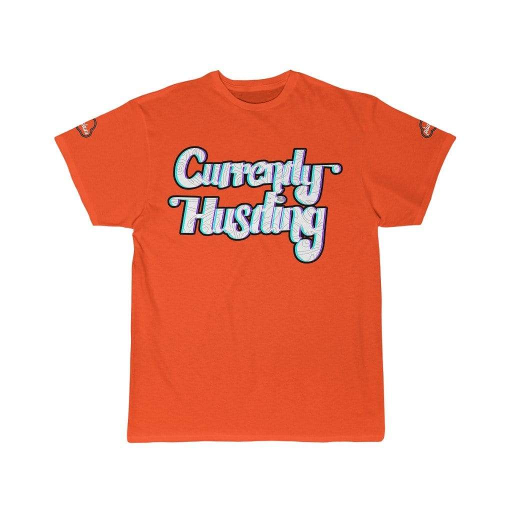 Printify T-Shirt Orange / S Right Now Hustle | Hand Lettering Artwork Tee by Plumskum