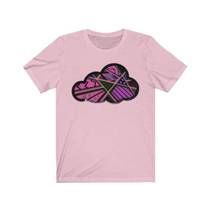 Printify T-Shirt Pink / M Abstract Art Clouds Tee