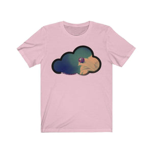 Printify T-Shirt Pink / M Ladybug Art Clouds Tee