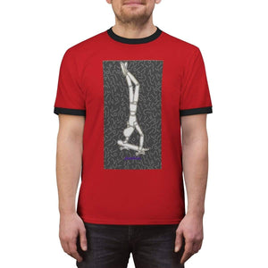 Printify T-Shirt Plumskum Skater Unisex Ringer Tee