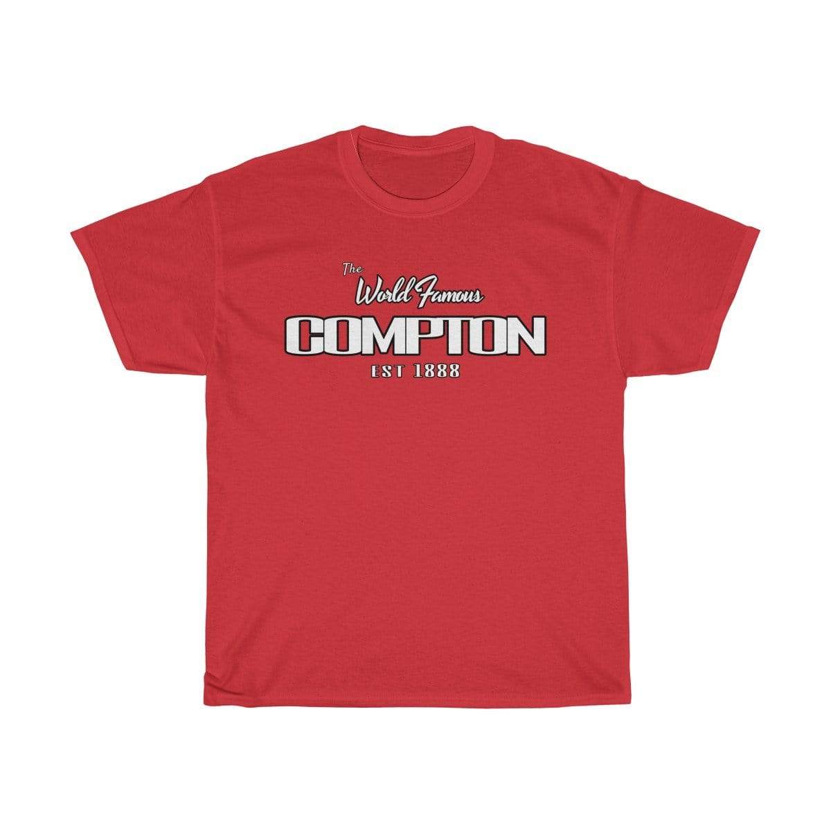 Printify T-Shirt Red / S World Famous Compton EST. 1888 T-Shirt