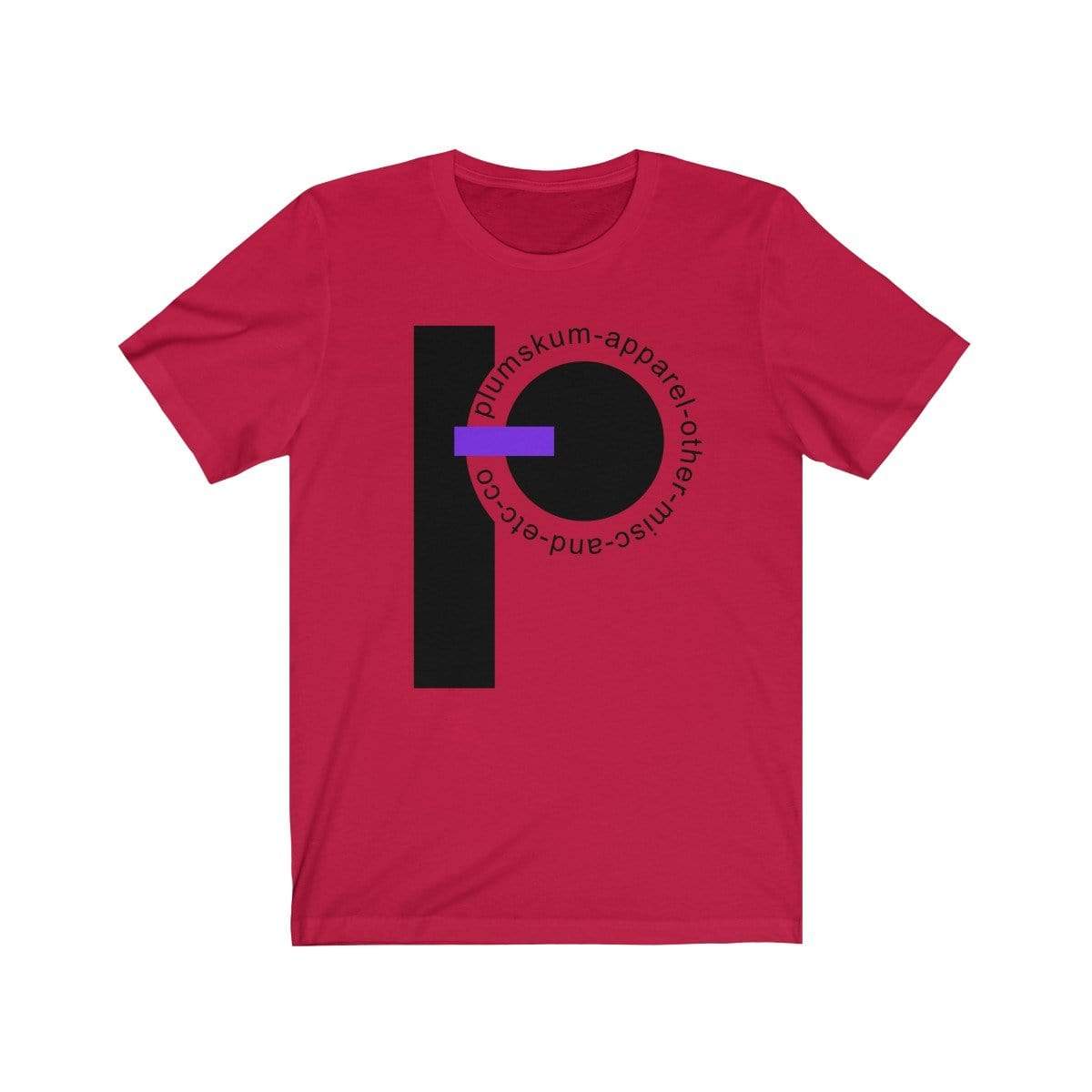 Printify T-Shirt Red / XS Plumskum  Etc. Co. TShirt