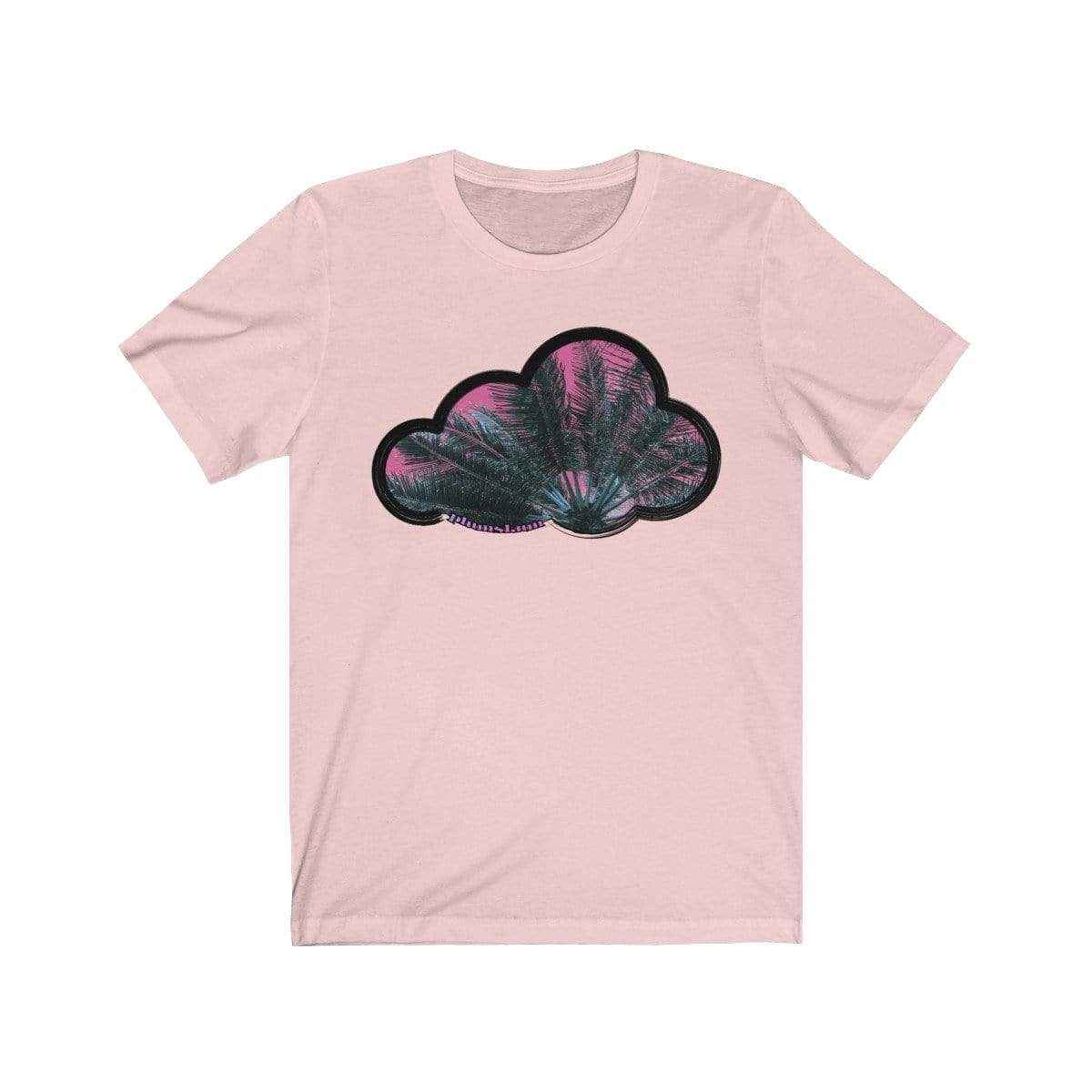 Printify T-Shirt Soft Pink / L Palm Sky Art Clouds T-Shirt