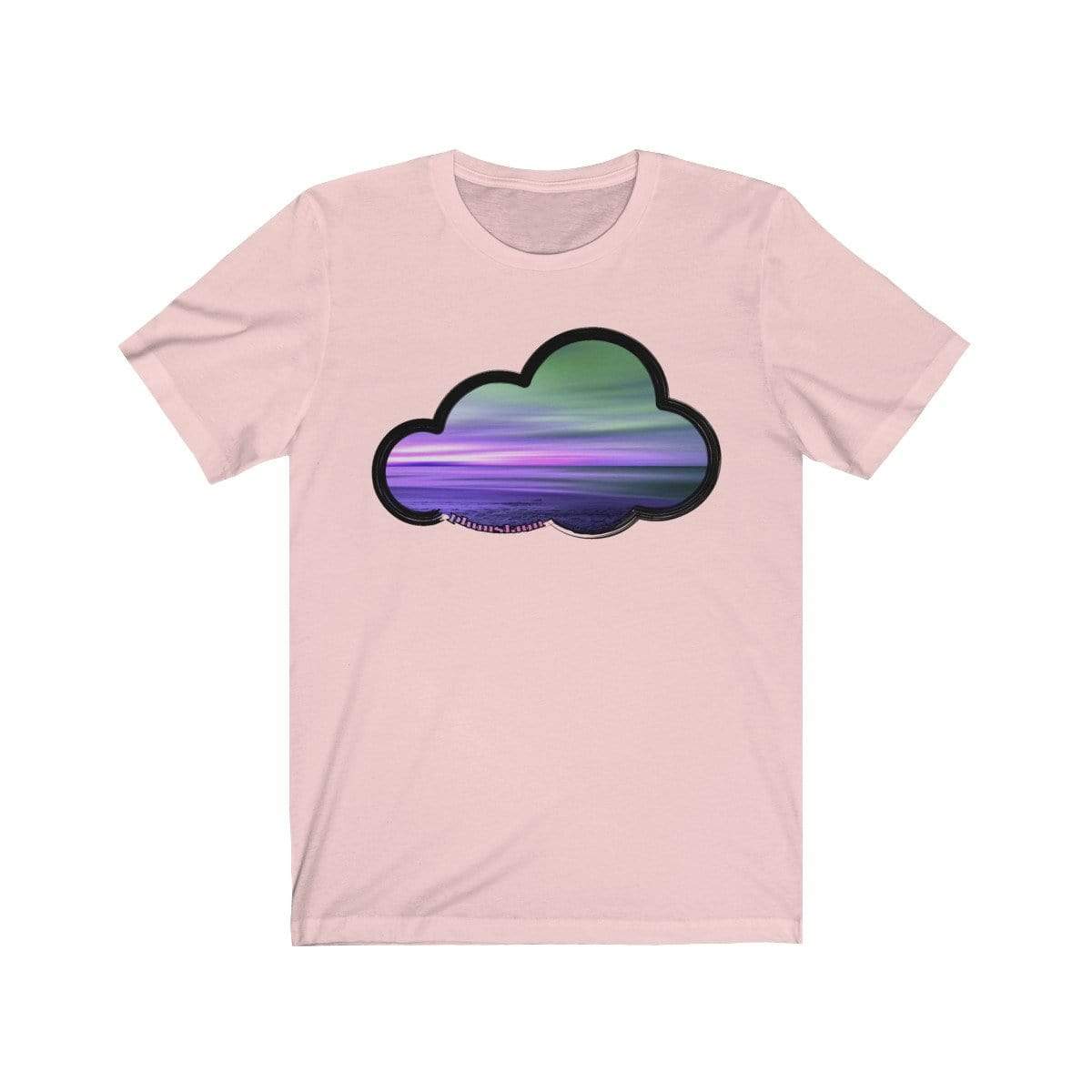 Printify T-Shirt Soft Pink / M Beaches Art Clouds Tee