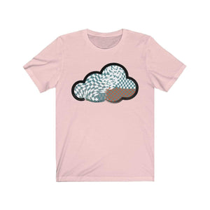 Printify T-Shirt Soft Pink / M Checker Art Clouds T-Shirt