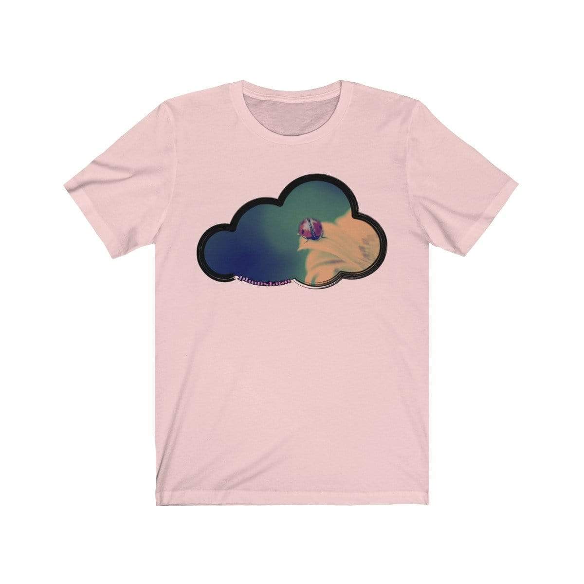 Printify T-Shirt Soft Pink / M Ladybug Art Clouds Tee