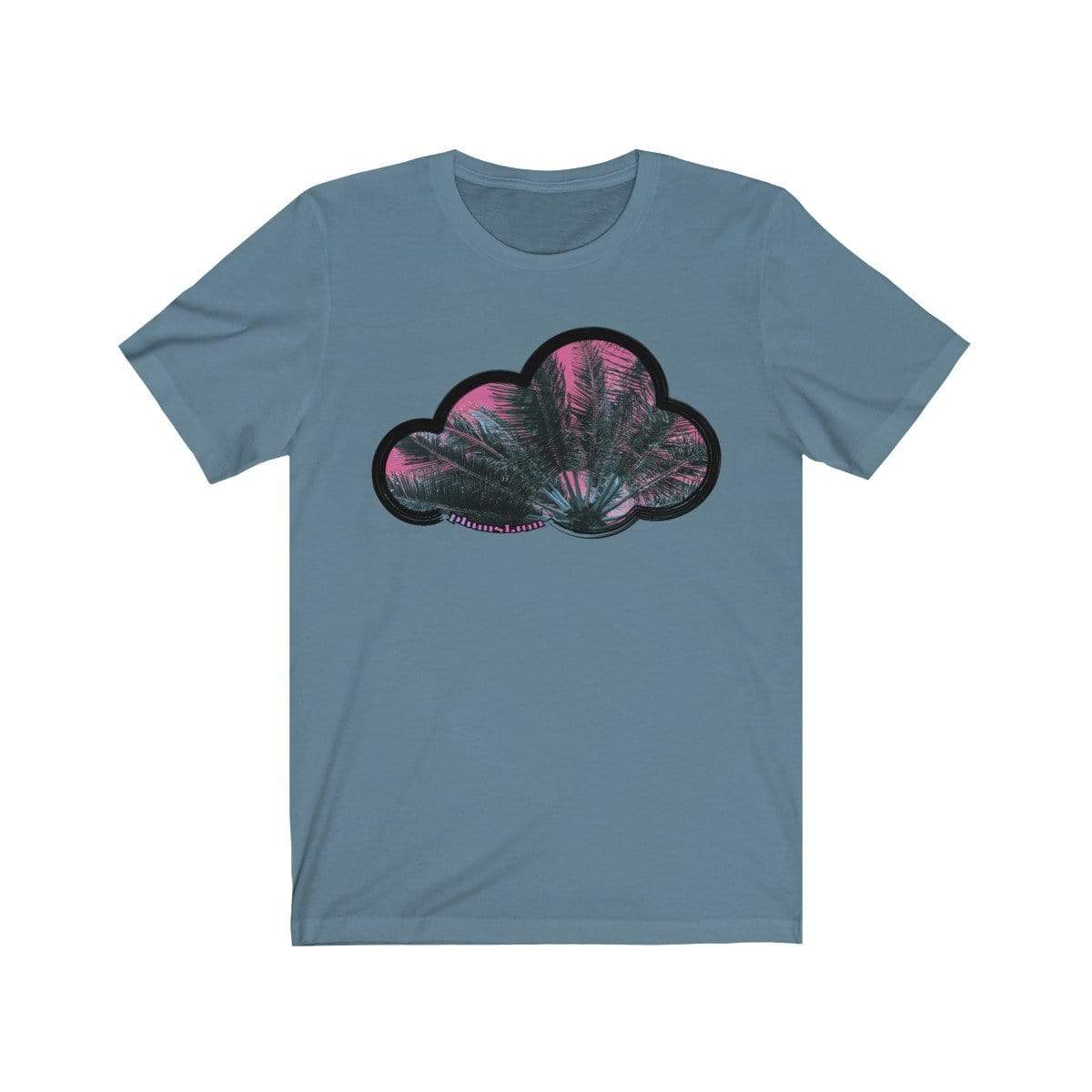 Printify T-Shirt Steel Blue / M Palm Sky Art Clouds T-Shirt