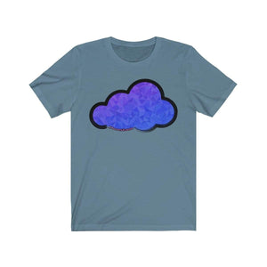 Printify T-Shirt Steel Blue / M Plumskum Art Clouds Tee