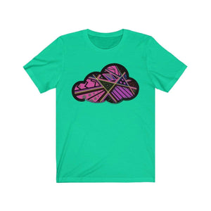 Printify T-Shirt Teal / M Abstract Art Clouds Tee
