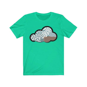 Printify T-Shirt Teal / M Checker Art Clouds T-Shirt