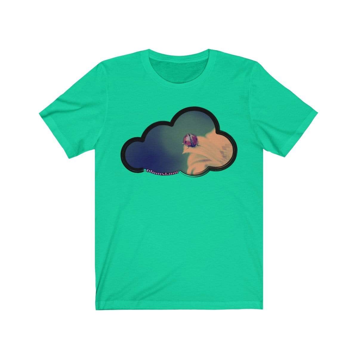 Printify T-Shirt Teal / M Ladybug Art Clouds Tee