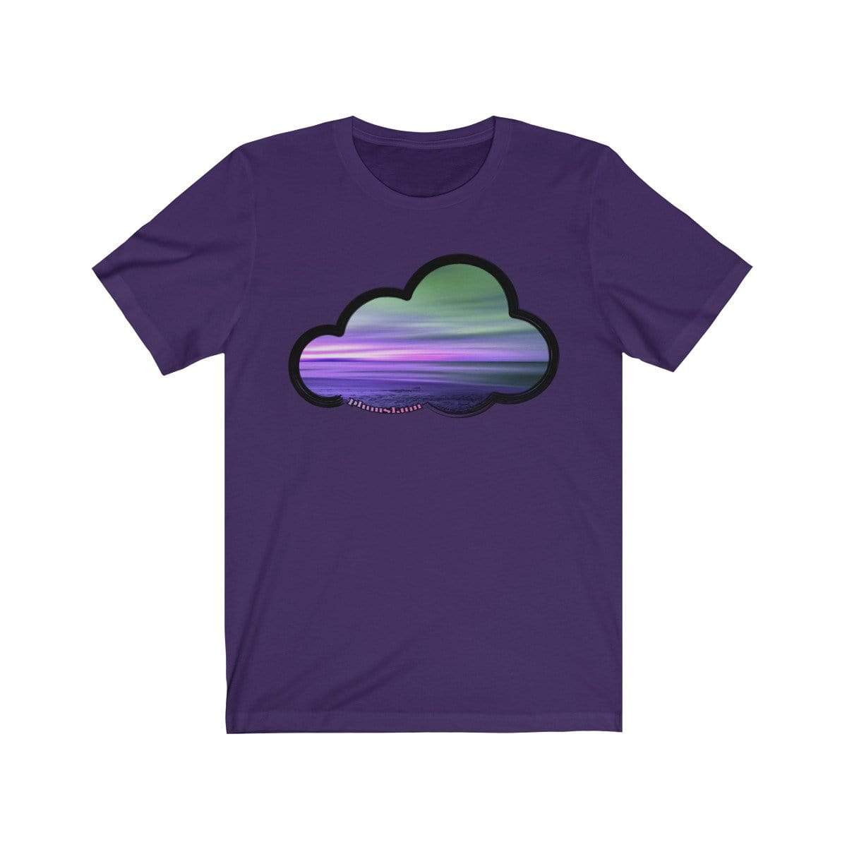 Printify T-Shirt Team Purple / M Beaches Art Clouds Tee