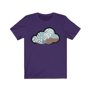 Printify T-Shirt Team Purple / M Checker Art Clouds T-Shirt