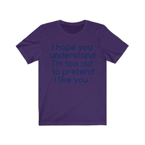 Printify T-Shirt Team Purple / S Hope U Understand Meme Tee