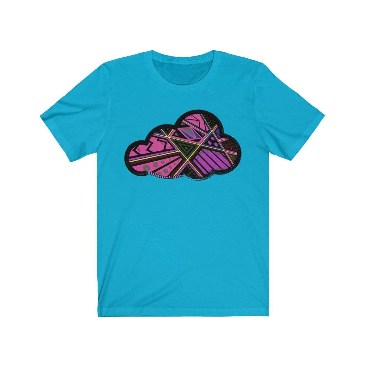 Printify T-Shirt Turquoise / M Abstract Art Clouds Tee