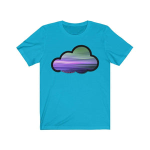 Printify T-Shirt Turquoise / M Beaches Art Clouds Tee