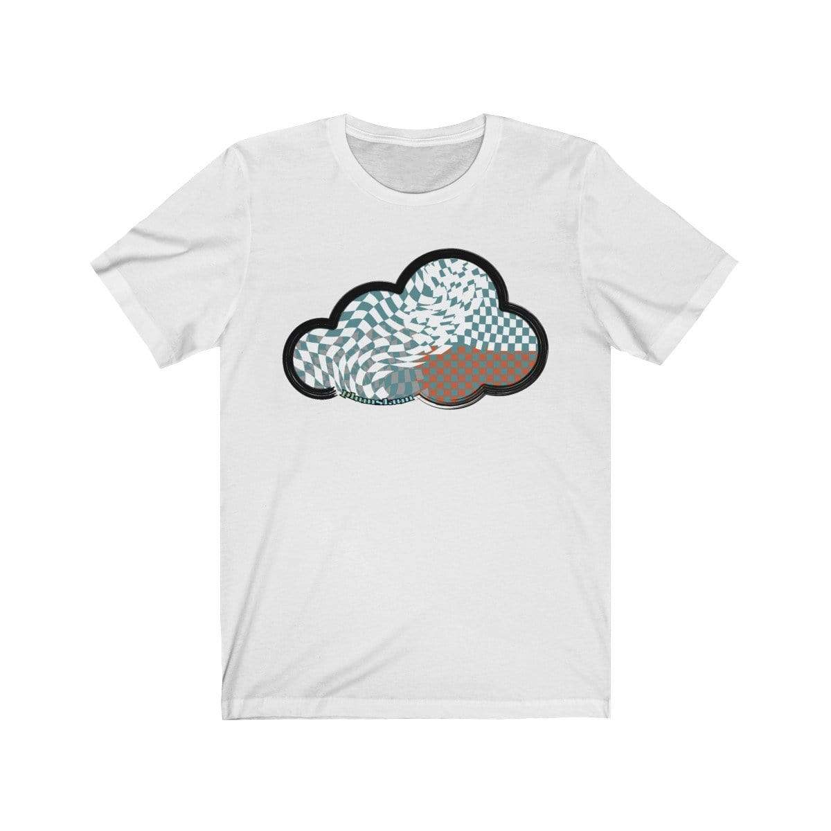 Printify T-Shirt White / M Checker Art Clouds T-Shirt