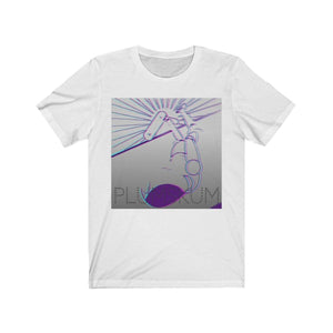 Printify T-Shirt White / XS Plumskum Glitchy Skate T-Shirt