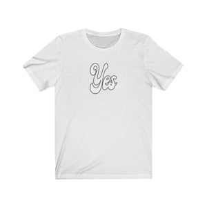 Printify T-Shirt White / XS Yes Michele! Jersey Short Sleeve Tee