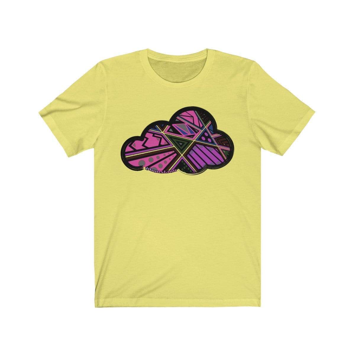 Printify T-Shirt Yellow / M Abstract Art Clouds Tee