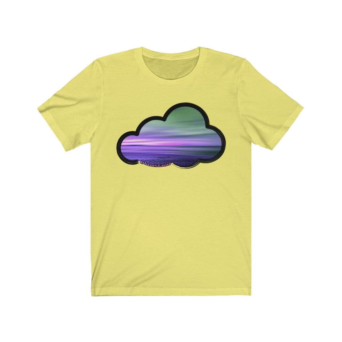 Printify T-Shirt Yellow / M Beaches Art Clouds Tee