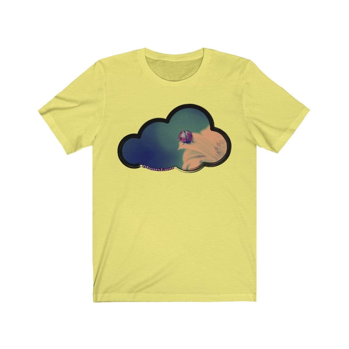 Printify T-Shirt Yellow / M Ladybug Art Clouds Tee